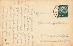 AK Zerbst Gaststätte Friedrichsholz Sachsen-Anhalt 1933 gelaufen Postkarte