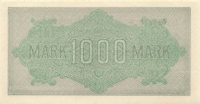 Reichsbanknote 1000 Mark 1922 DEU-84c, Kassenfrisch / UNC