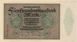 Reichsbanknote 500 000 Mark 1.5.1923 DEU-99f Kassenfrisch/UNC