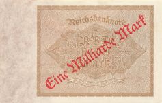 Reichsbanknote 1 Milliarde Mark Überdruck auf 1000 Mark vom 15.12.1922 DEU-126