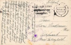 AK Weimar Carl August Denkmal Thüringen 1940 gelaufen Postkarte