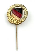 DDR Ehrennadel 10 Jahre Patriotische Volksbewegung Rund mit Schriftring
