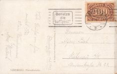 AK Nürnberg Fleischbrücke Bayern 1923 gelaufen Postkarte
