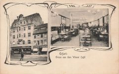 AK Erfurt Wiener Cafe Thüringen 1907 gelaufen Postkarte
