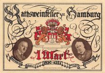 1 Mark Notgeld HAMBURG Ratsweinkeller Robert Hahn