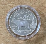 Somalia 10.000 Shilling 1998 Antilope Silber PP Zertifikat Tierwelt