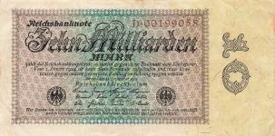 Reichsbanknote 10 Milliarden Mark 15.9.1923 DEU-134a