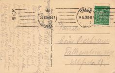 AK Halle Saale Konditorei Kaffeehaus Zorn Sachsen-Anhalt 1923 gelaufen Postkarte