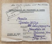 Kriegsgefangenenpost Frankreich Amboise 41 Inder Et Loir 27.10.1946