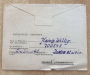 Kriegsgefangenenpost Frankreich Amboise 41 Inder Et Loir 27.10.1946