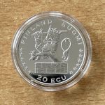 20 ECU 1996 Hanse Kogge Finnland PP Silber mit Zertifikat