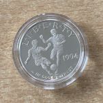 1 Dollar 1994 Usa Zweikampf ￼Fußball PP Silber mit Zertifikat