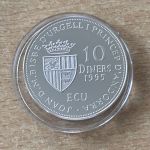 10 Diners 1995 Andorra Europarat PP Silber mit Zertifikat