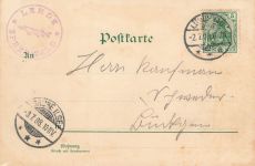 AK Lehde Gasthof Fröhlichen Hecht Brandenburg Spreewald 1908 gelaufen Postkarte