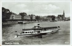 AK Wiesbaden Rhein Dampfer Hessen 1940 gelaufen Postkarte