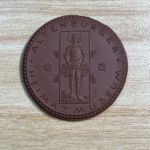 DDR Porzellan Medaille Meißen Altenburger Heimatmuseum