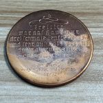 DDR 4 Medaillen Karl May aus Kupfer