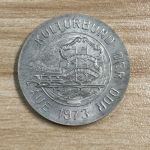 DDR Medaille 800 Jahre Aue 1173 1973 Kulturbund Silber