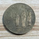 DDR Medaille 800 Jahre Aue 1173 1973 Kulturbund Gold