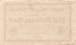 5 Millionen Mark 22.8.1923 Deutsche Reichsbahn, RVM-3