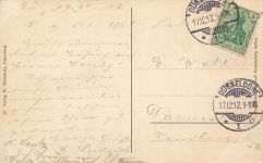 AK Düsseldorf Parkhotel Nordrhein-Westfalen 1912 gelaufen Postkarte
