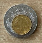 Medaille Deutschland 1 Deutsche Mark 1990 Vergoldet European Currencies