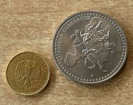 Medaille Deutschland 1 Deutsche Mark 1990 Vergoldet European Currencies