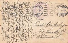 AK Königsberg Schloss Strassenbahn Ostpreussen 1916 gelaufen Postkarte