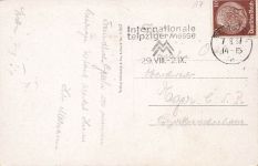 AK Stettin Hakenterrasse Denkmal Pommern 1937 gelaufen Postkarte
