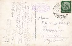 AK Riesengebirge Schneekoppe Sonnenaufgang Schlesien 1937 gelaufen Postkarte