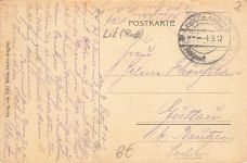 AK Mitau Jelgava Gymnasium Lettland 1917 gelaufen Postkarte
