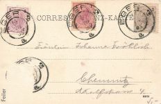 AK Eger Cheb Kaiserburg Böhmen 1905 gelaufen Postkarte