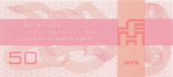 DDR Banknote 50 Mark Forum 1979 Ro: 371b Ersatznote Kassenfrisch / UNC