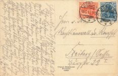 AK Goslar Marktstraße Münzstraße Niedersachsen 1921 gelaufen Postkarte