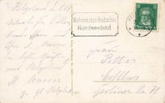 AK Helgoland Gesamtansicht Schleswig-Holstein 1909 gelaufen Postkarte