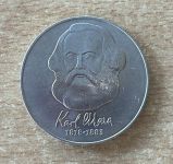DDR 20 Mark Karl Marx 1983 Gedenkmünze