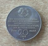 DDR 20 Mark Karl Marx 1983 Gedenkmünze