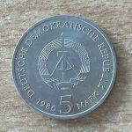 DDR 5 Mark 1986 Sanssouci Potsdam Gedenkmünze