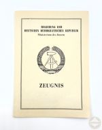 DDR MdI Volkspolizei Zeugnis Qualifizierungslehrgang Kompaniechefs Dresden 1963