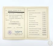 DDR MdI Volkspolizei Zeugnis Qualifizierungslehrgang Kompaniechefs Dresden 1963