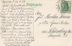 AK Gassen Jasień Breitestrasse Kirche Ostbrandenburg 1909 gelaufen Postkarte