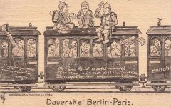 AK 1.WK Dauerskat Fahrt nach Paris Spruchkarte Soldaten Patriotika Postkarte