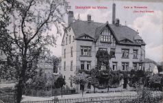 AK Steinpleis Cafe Weinstube Sachsen 1915 gelaufen Postkarte