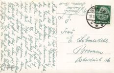 AK Schwiebus Świebodzin Rathaus Ostbrandenburg 1933 gelaufen Postkarte