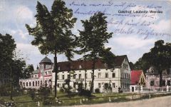AK Leubnitz Werdau Gasthof Sachsen 1918 gelaufen Postkarte