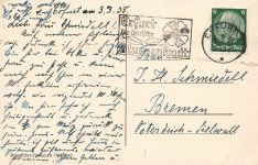 AK Erfurt Anlagen Cyriaksburg Thüringen 1938 gelaufen Postkarte