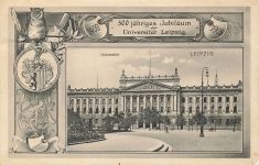 AK Leipzig Universität Sachsen 1909 Postkarte