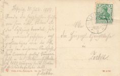 AK Leipzig Universität Sachsen 1909 Postkarte