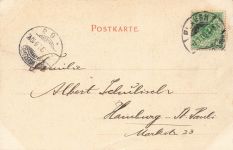 AK Plauen Ulbertplatz Straßenbahn Sachsen Vogtland 1900 gelaufen Postkarte