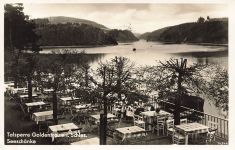 AK Goldentraum Talsperre Seeschänke Schlesien 1939 gelaufen Postkarte